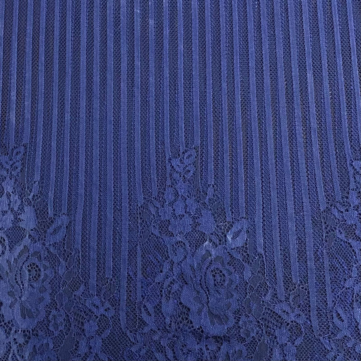Pound A Metre 3 Metres 3 Metres Beautiful Rachelle Lace Fabric- 55" Wide (Navy)