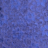 Pound A Metre 3 Metres Beautiful Rachelle Lace Fabric- 55" Wide (Navy)