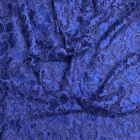 Pound A Metre 3 Metres Beautiful Rachelle Lace Fabric- 55" Wide (Navy)