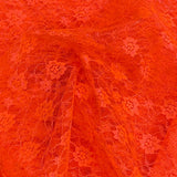 Pound A Metre 3 Metres 3 Metres Beautiful Rachelle Lace Fabric- 55" Wide (Nylon Orange)