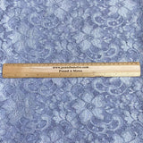 Pound A Metre 3 Metres Beautiful Rachelle Lace Fabric- 55" Wide (Slate)