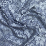Pound A Metre 3 Metres Beautiful Rachelle Lace Fabric- 55" Wide (Slate)