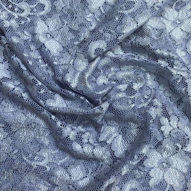 Pound A Metre 3 Metres Beautiful Rachelle Lace Fabric- 55" Wide (Slate)