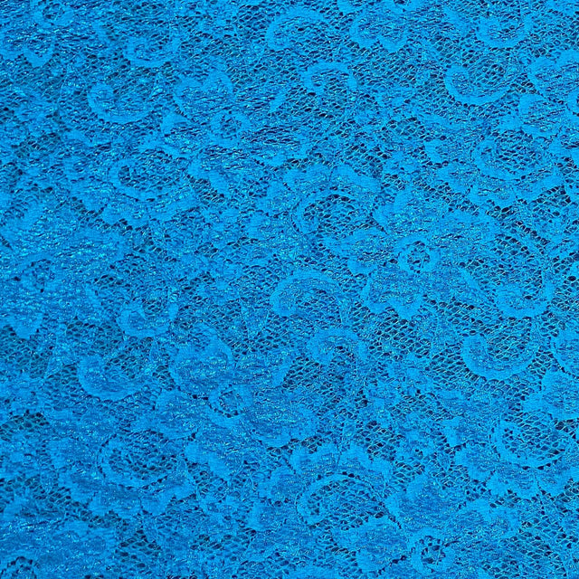 Pound A Metre 3 Metres 3 Metres Beautiful Rachelle Lace Fabric- 55" Wide (Teal)