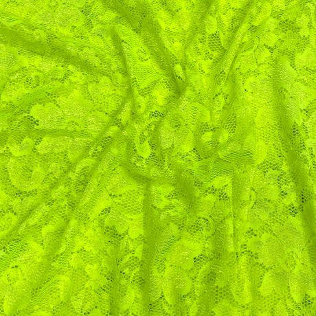 Pound A Metre 3 Metres 3 Metres Beautiful Rachelle Lace Fabric- 55" Wide (Yellow)