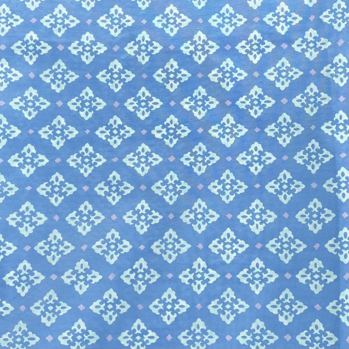 Pound A Metre 3 Metres Beautiful Stiff Printed Crepe Fabric – 55" Wide (Diamonds)