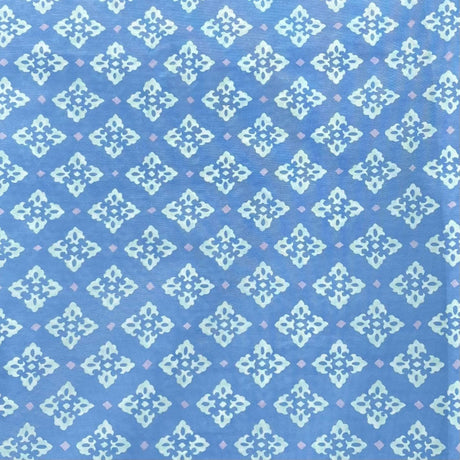 Pound A Metre 3 Metres Beautiful Stiff Printed Crepe Fabric – 55" Wide (Diamonds)