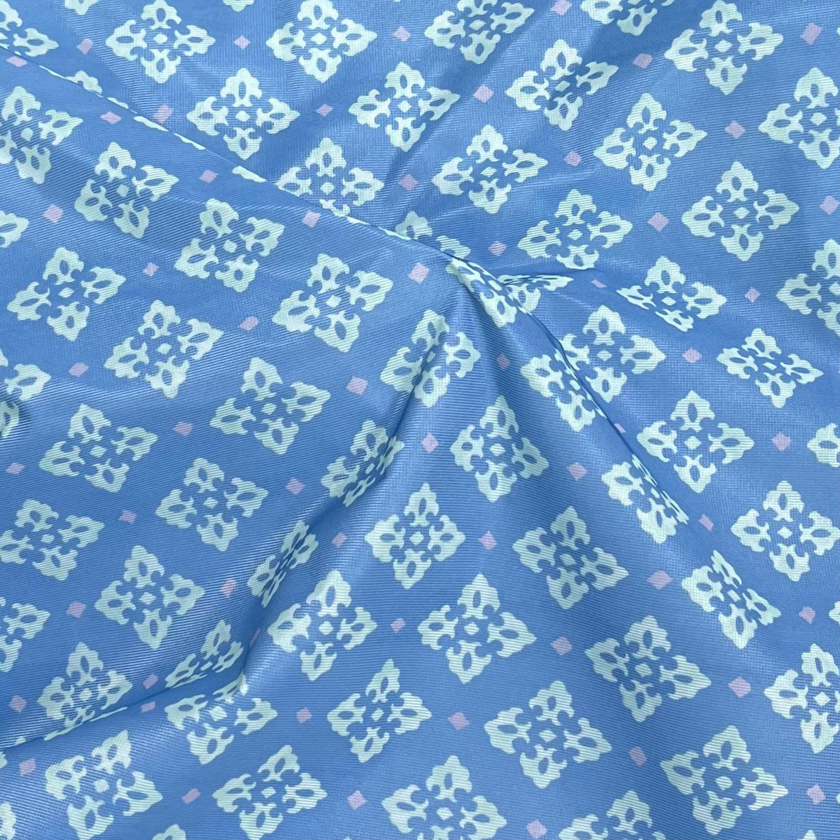 Pound A Metre 3 Metres Beautiful Stiff Printed Crepe Fabric – 55" Wide (Diamonds)
