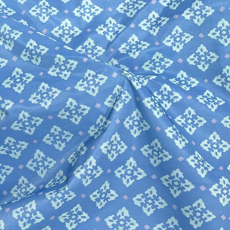 Pound A Metre 3 Metres Beautiful Stiff Printed Crepe Fabric – 55" Wide (Diamonds)