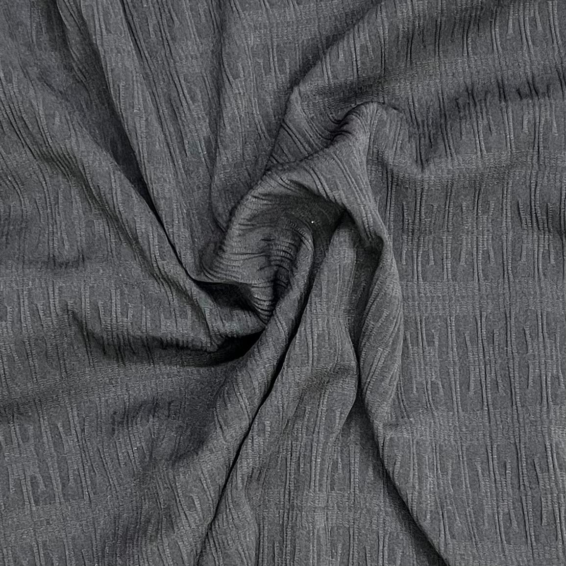Pound A Metre 3 Metres Beautiful Textured Jersey 55'' Wide (Black)