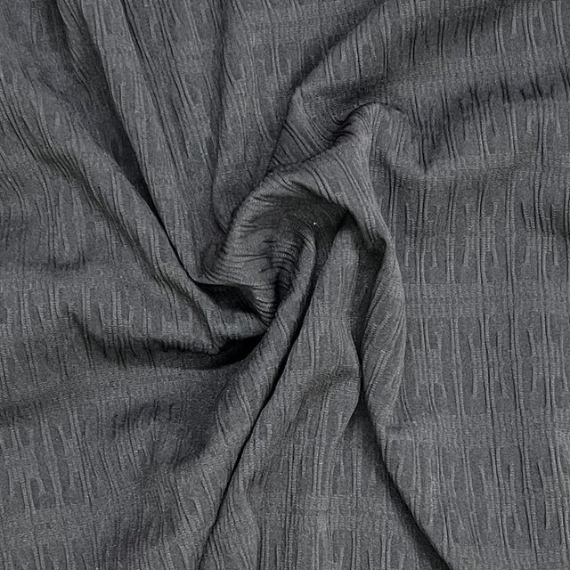 Pound A Metre 3 Metres Beautiful Textured Jersey 55'' Wide (Black)