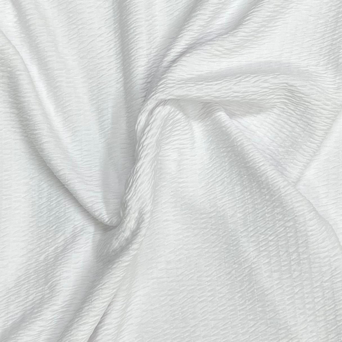 Pound A Metre 3 Metres Beautiful Textured Jersey Fabric 55'' Wide (White)