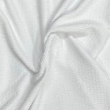 Pound A Metre 3 Metres Beautiful Textured Jersey Fabric 55'' Wide (White)