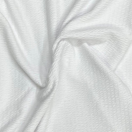 Pound A Metre 3 Metres Beautiful Textured Jersey Fabric 55'' Wide (White)
