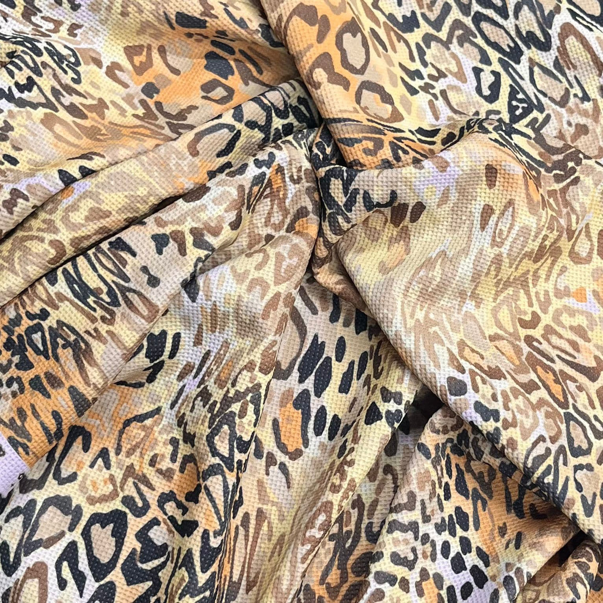 Pound A Metre 3 Metres Beautiful Textured Scuba Jersey- (Animal)