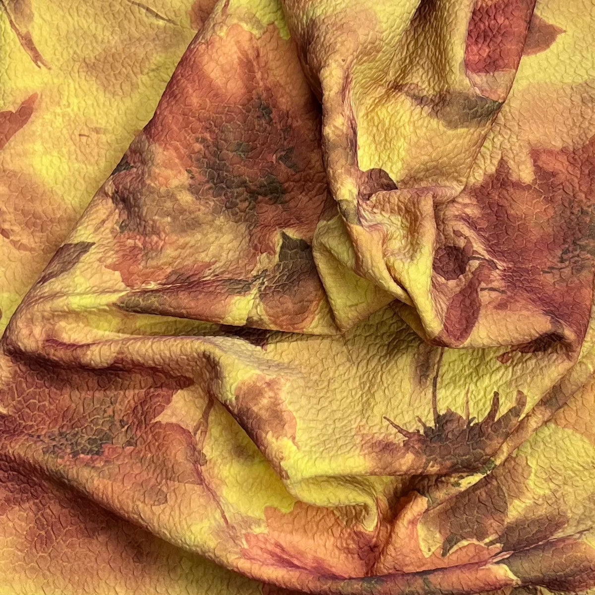 Pound A Metre 3 Metres Beautiful Textured Scuba Jersey- (Autumn)