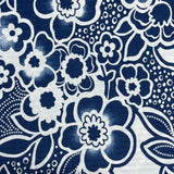 Pound A Metre 3 Metres Beautiful Textured Scuba Jersey- (Blue Floral)