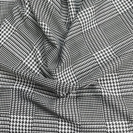 Pound A Metre 3 Metres Beautiful Textured Scuba Jersey- (Houndstooth)