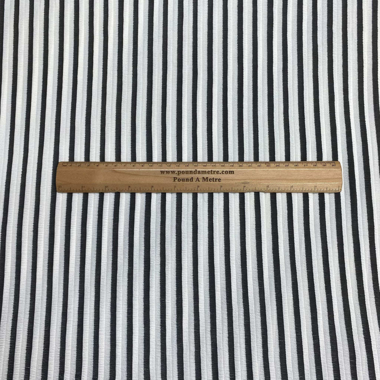Pound A Metre 3 Metres 3 Metres Breathable Crinkle Crepe - 55" Wide (Black & White)