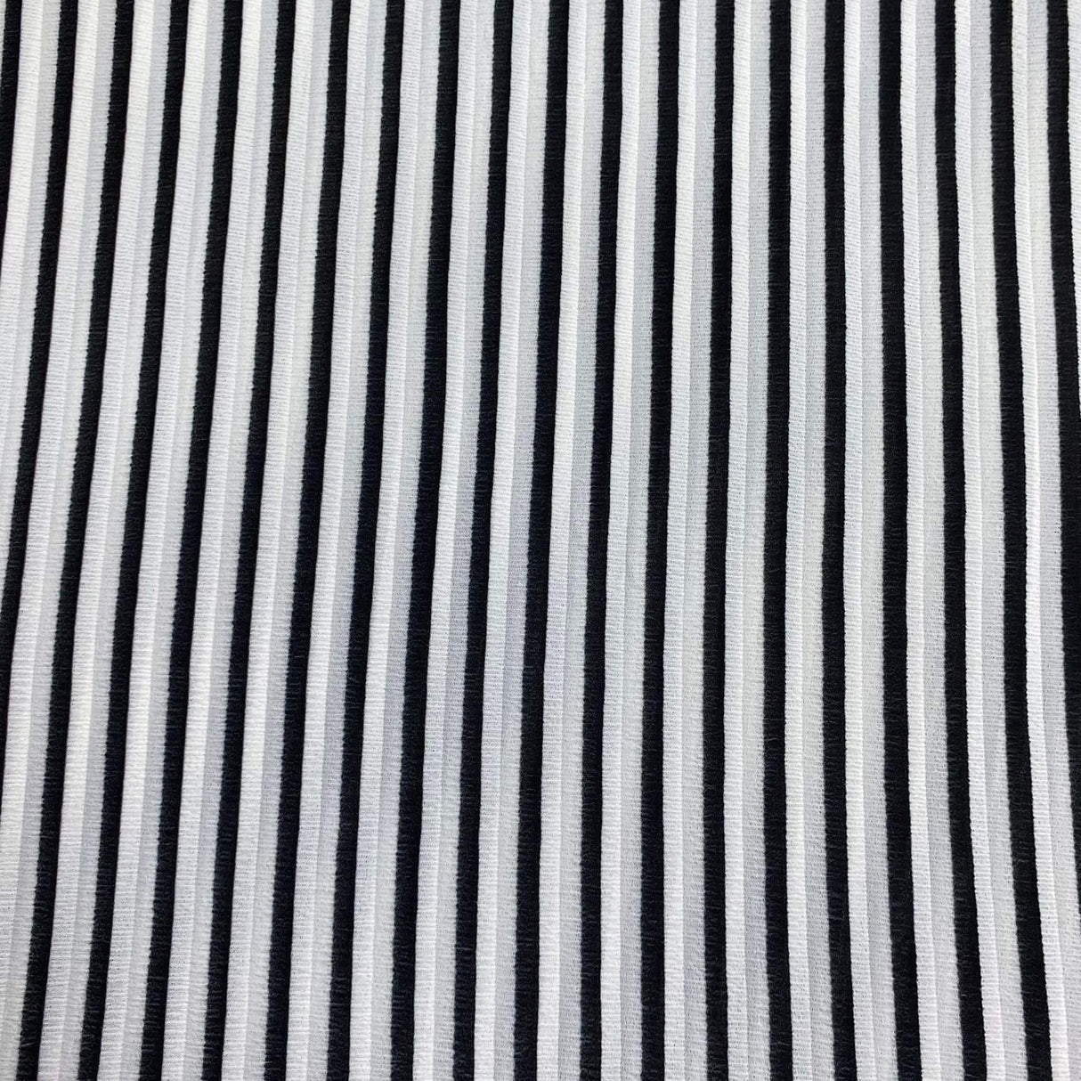 Pound A Metre 3 Metres 3 Metres Breathable Crinkle Crepe - 55" Wide (Black & White)