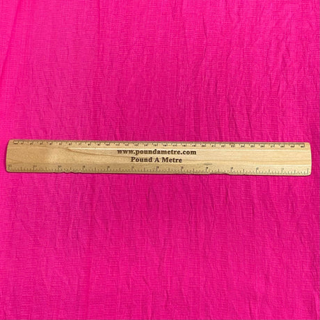 Pound A Metre 3 Metres 3 Metres Breathable Crinkle Crepe - 55" Wide (Cerise)