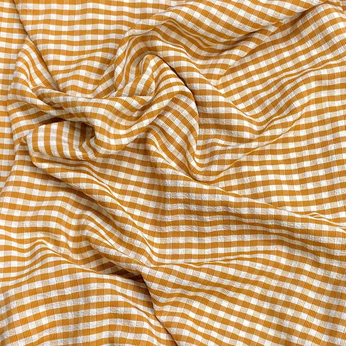 Pound A Metre 3 Metres 3 Metres Breathable Crinkle Crepe - 55" Wide (Gingham) (EOL)