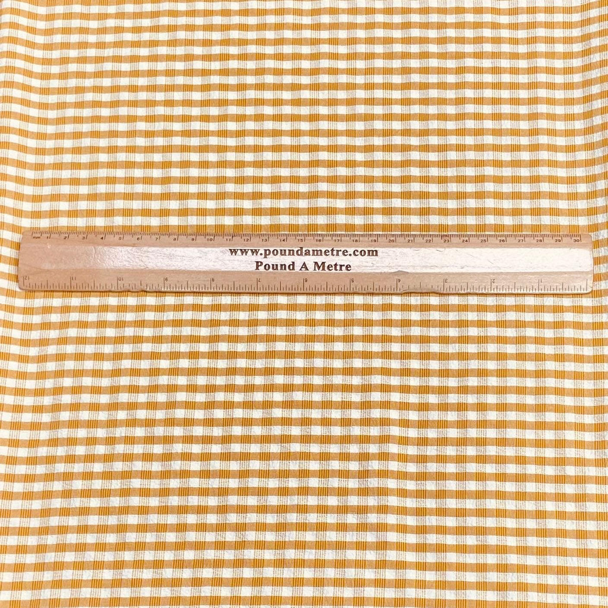 Pound A Metre 3 Metres 3 Metres Breathable Crinkle Crepe - 55" Wide (Gingham) (EOL)