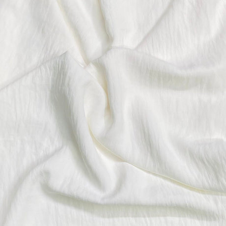 Pound A Metre 3 Metres 3 Metres Breathable Crinkle Crepe - 55" Wide (White)