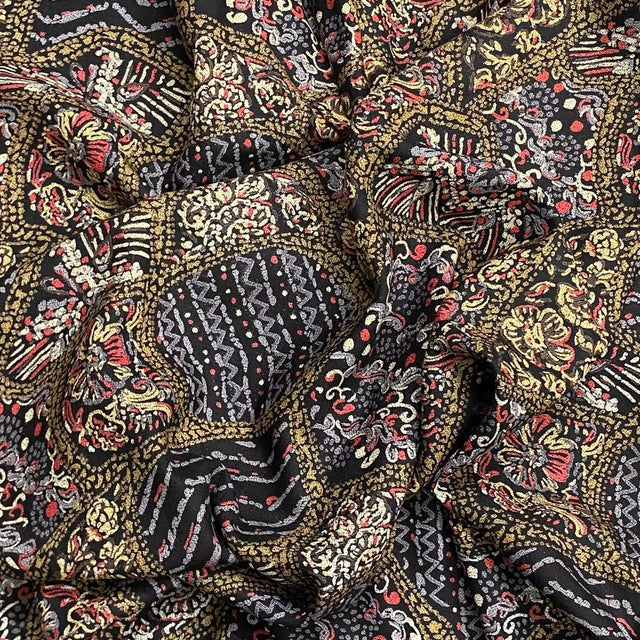 Pound A Metre 3 Metres 3 Metres Cashmere Effect Fabric- 45" Wide (Flower Patch)