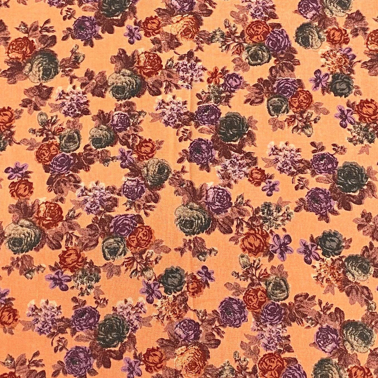 Pound A Metre 3 Metres 3 Metres Cashmere Effect Fabric- 45" Wide (Orange)