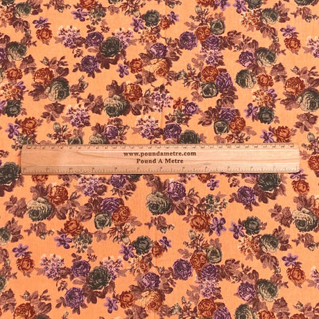 Pound A Metre 3 Metres 3 Metres Cashmere Effect Fabric- 45" Wide (Orange)