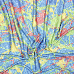 3 Metres Cotton Blend Knit Terry- 55" Wide (Paint Stroke) - Pound A Metre