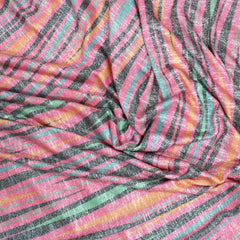 3 Metres Cotton Blend Knit Terry- 55" Wide (Stripes) - Pound A Metre