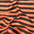 Pound A Metre 3 Metres Cotton Feel Crepe 55'' Wide - (Black & Orange)