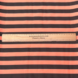 Pound A Metre 3 Metres Cotton Feel Crepe 55'' Wide - (Black & Orange)