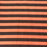 Pound A Metre 3 Metres Cotton Feel Crepe 55'' Wide - (Black & Orange)