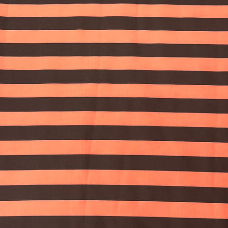 Pound A Metre 3 Metres Cotton Feel Crepe 55'' Wide - (Black & Orange)