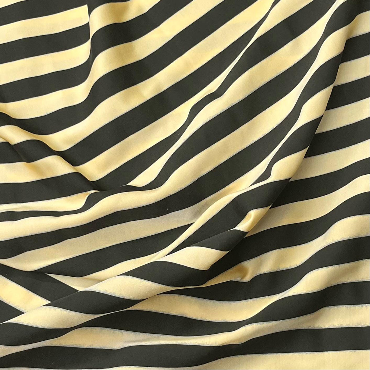 Pound A Metre 3 Metres Cotton Feel Crepe 55'' Wide - (Black & Yellow)