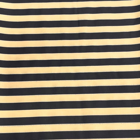Pound A Metre 3 Metres Cotton Feel Crepe 55'' Wide - (Black & Yellow)