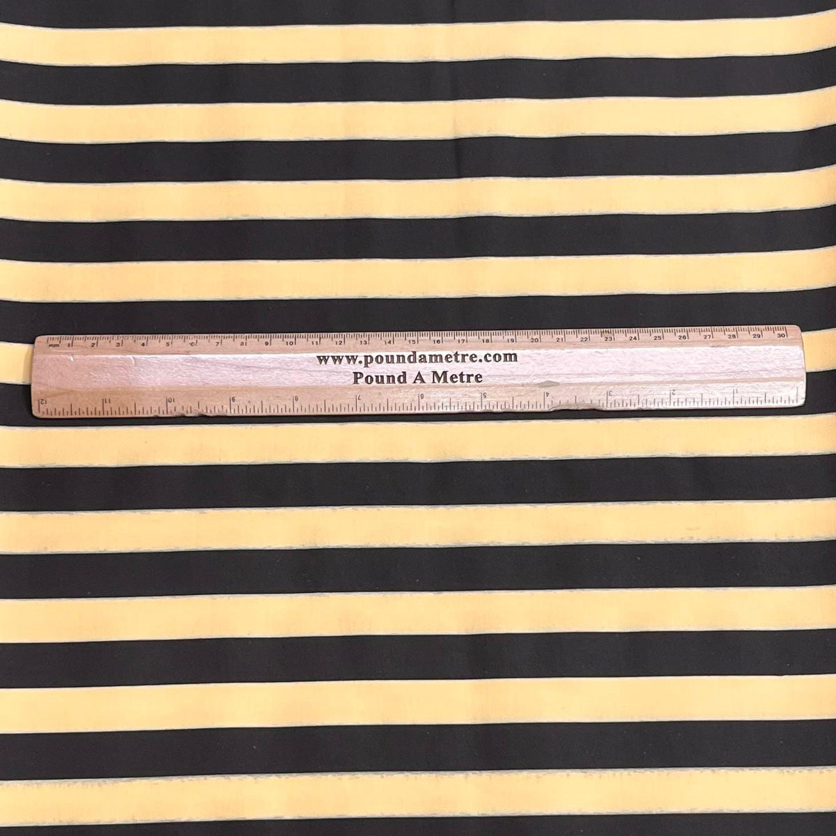 Pound A Metre 3 Metres Cotton Feel Crepe 55'' Wide - (Black & Yellow)