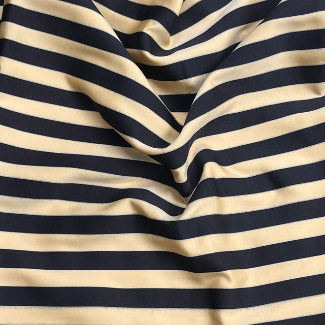 Pound A Metre 3 Metres Cotton Feel Crepe 55'' Wide - (Black & Yellow)