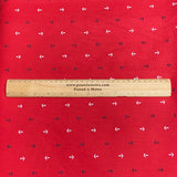 Pound A Metre 3 Metres 3 Metres Crinkle Poly-Cotton 55" Wide (Red Print)