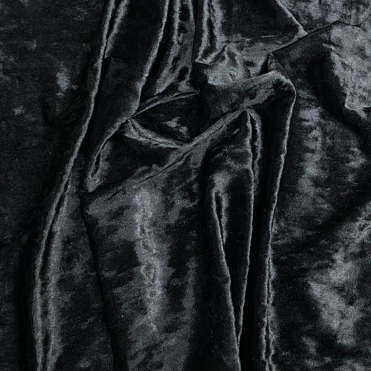 Pound A Metre 3 Metres Crushed Soft Velvet 55" Wide - (Black)
