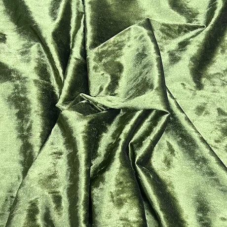 Pound A Metre 3 Metres Crushed Soft Velvet 55" Wide - (Khaki)