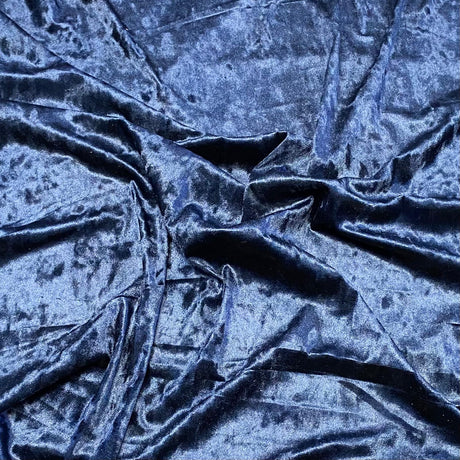 Pound A Metre 3 Metres 3 Metres Crushed Soft Velvet 55" Wide (Navy)