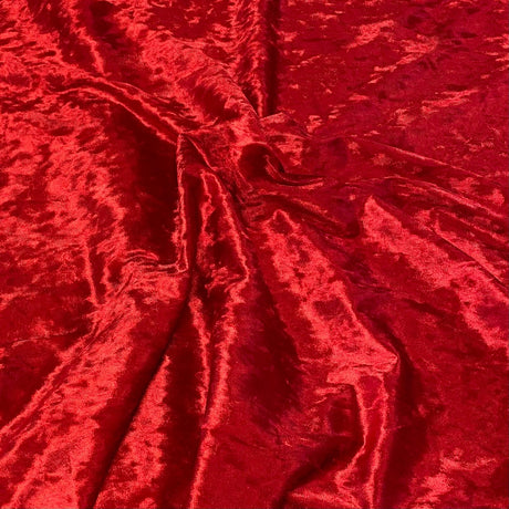 Pound A Metre 3 Metres 3 Metres Crushed Soft Velvet 55" Wide (Red)