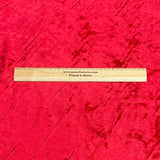 Pound A Metre 3 Metres Crushed Soft Velvet 55" Wide - (Red)
