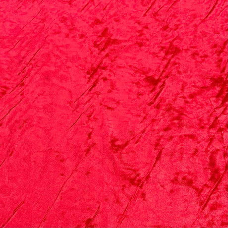 Pound A Metre 3 Metres Crushed Soft Velvet 55" Wide - (Red)