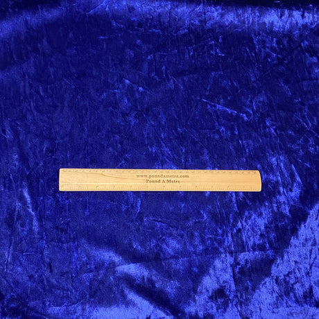 Pound A Metre 3 Metres 3 Metres Crushed Soft Velvet 55" Wide (Royal)