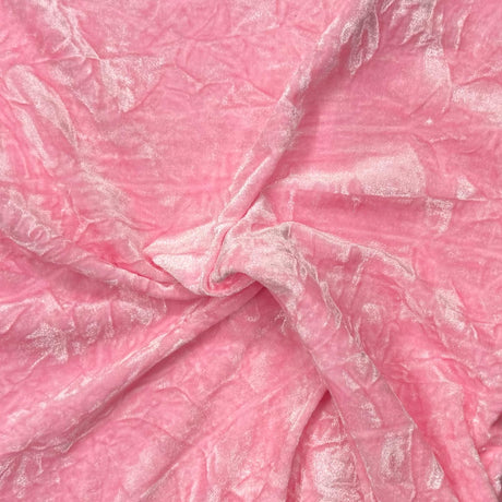 Pound A Metre 3 Metres 3 Metres Crushed Spandex Velvet 55" Wide (Baby Pink)